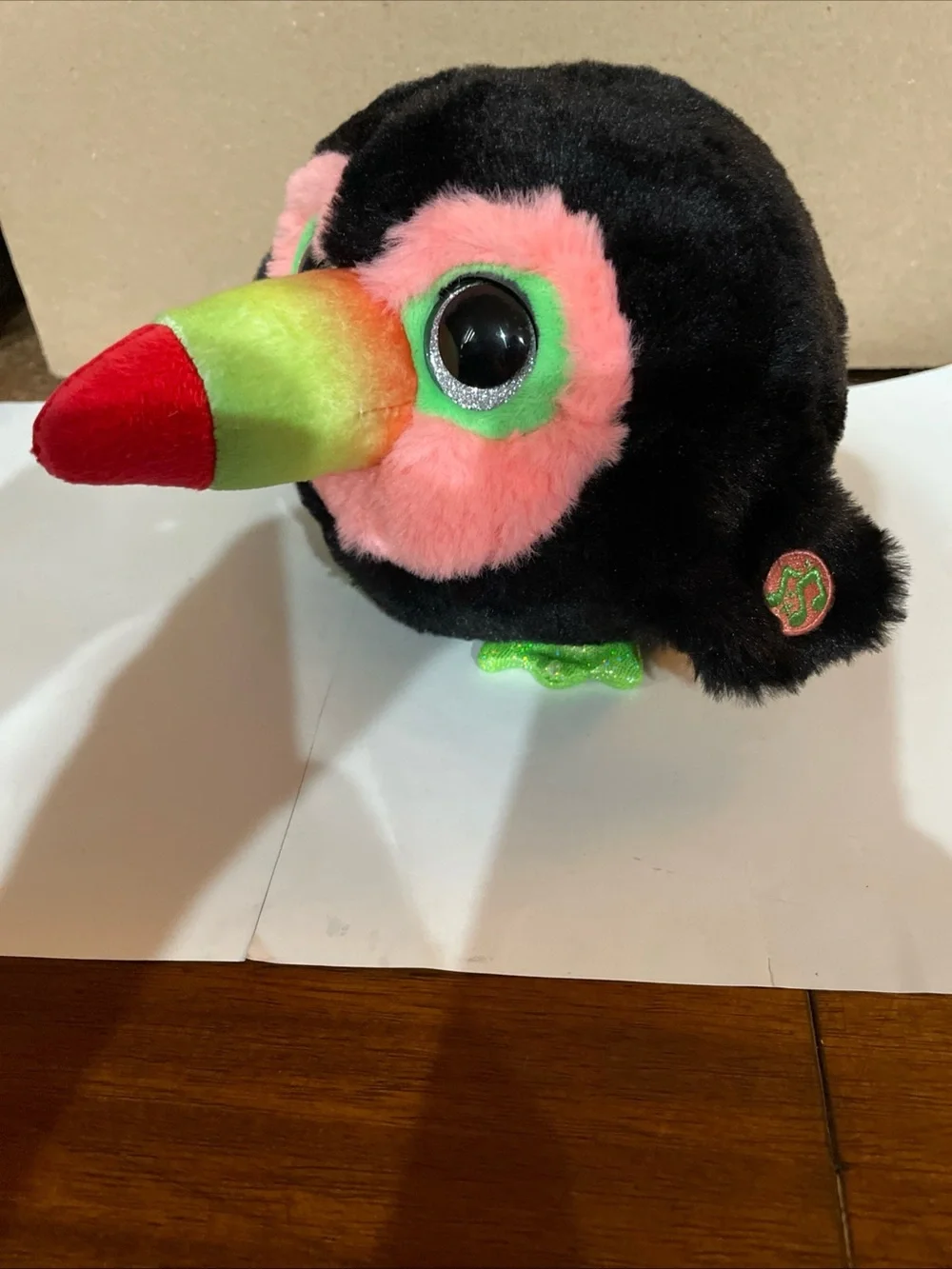 Pets Alive Chirpy Birds Black Pink Toucan Zuru Singing Electronic Pet It WORKS